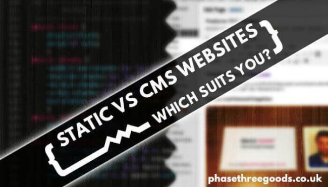 static vs cms websites