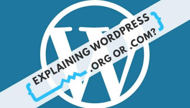 wordpress .org or .dom?
